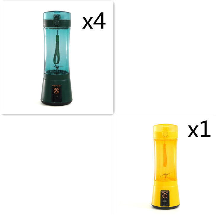 Portable Electric Fruit Juicer Wireless USB Rechargeable Mini Mixer Multifunction Summer Smoothie Blender Machine Kitchen Supplies - Daily Goods