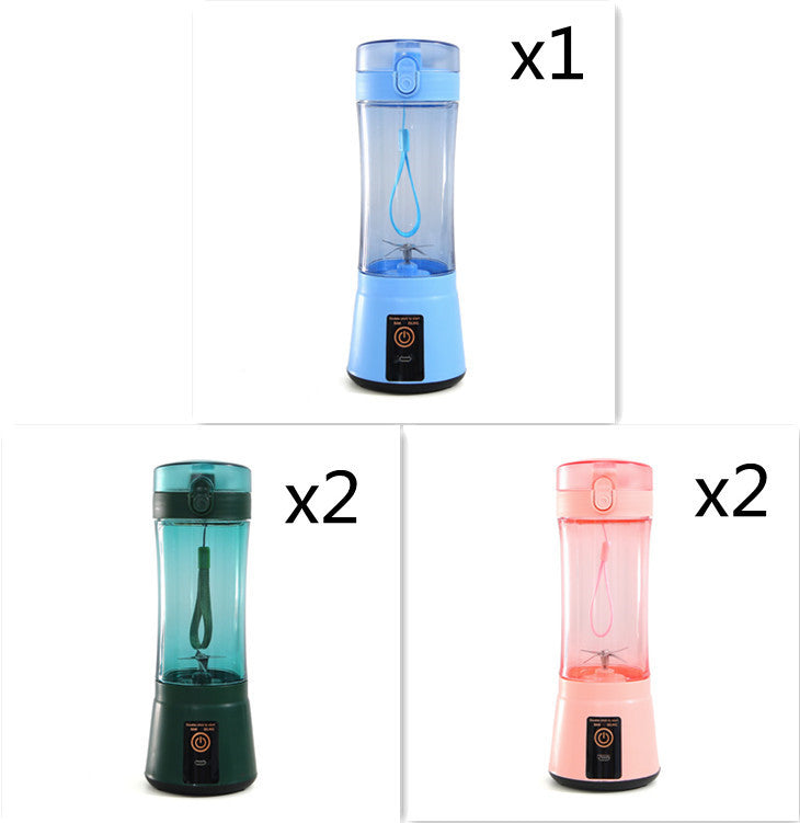 Portable Electric Fruit Juicer Wireless USB Rechargeable Mini Mixer Multifunction Summer Smoothie Blender Machine Kitchen Supplies - Daily Goods