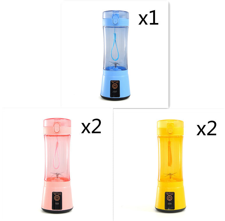 Portable Electric Fruit Juicer Wireless USB Rechargeable Mini Mixer Multifunction Summer Smoothie Blender Machine Kitchen Supplies - Daily Goods