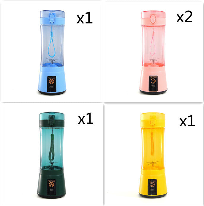 Portable Electric Fruit Juicer Wireless USB Rechargeable Mini Mixer Multifunction Summer Smoothie Blender Machine Kitchen Supplies - Daily Goods