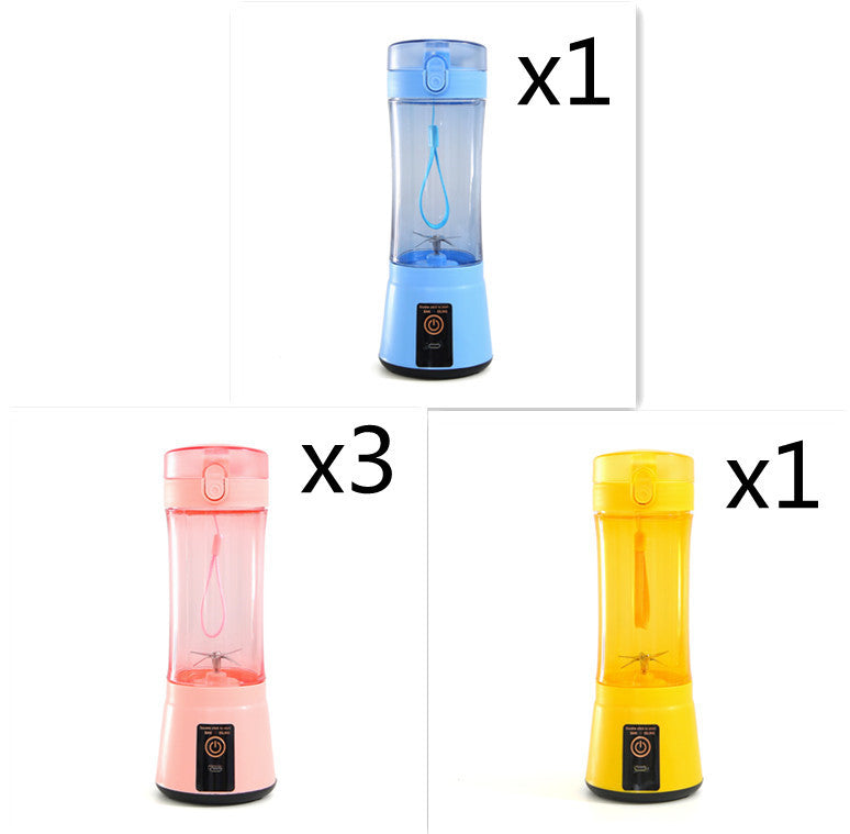 Portable Electric Fruit Juicer Wireless USB Rechargeable Mini Mixer Multifunction Summer Smoothie Blender Machine Kitchen Supplies - Daily Goods
