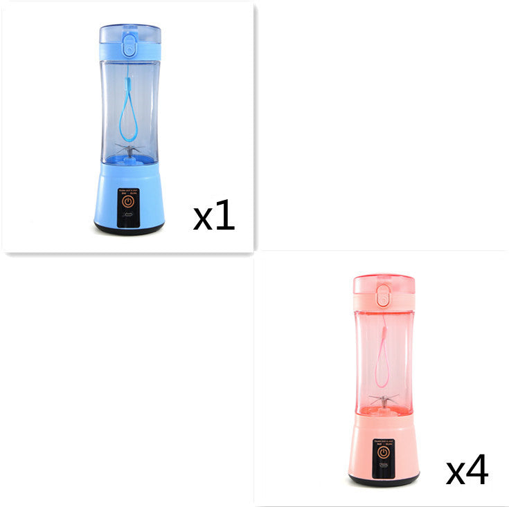 Portable Electric Fruit Juicer Wireless USB Rechargeable Mini Mixer Multifunction Summer Smoothie Blender Machine Kitchen Supplies - Daily Goods