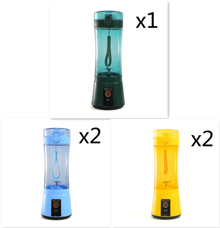 Portable Electric Fruit Juicer Wireless USB Rechargeable Mini Mixer Multifunction Summer Smoothie Blender Machine Kitchen Supplies - Daily Goods