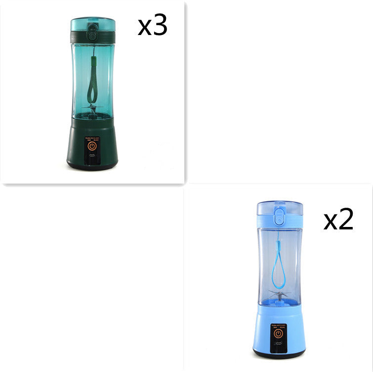 Portable Electric Fruit Juicer Wireless USB Rechargeable Mini Mixer Multifunction Summer Smoothie Blender Machine Kitchen Supplies - Daily Goods