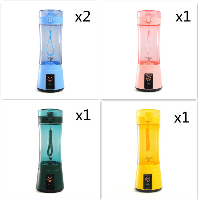 Portable Electric Fruit Juicer Wireless USB Rechargeable Mini Mixer Multifunction Summer Smoothie Blender Machine Kitchen Supplies - Daily Goods