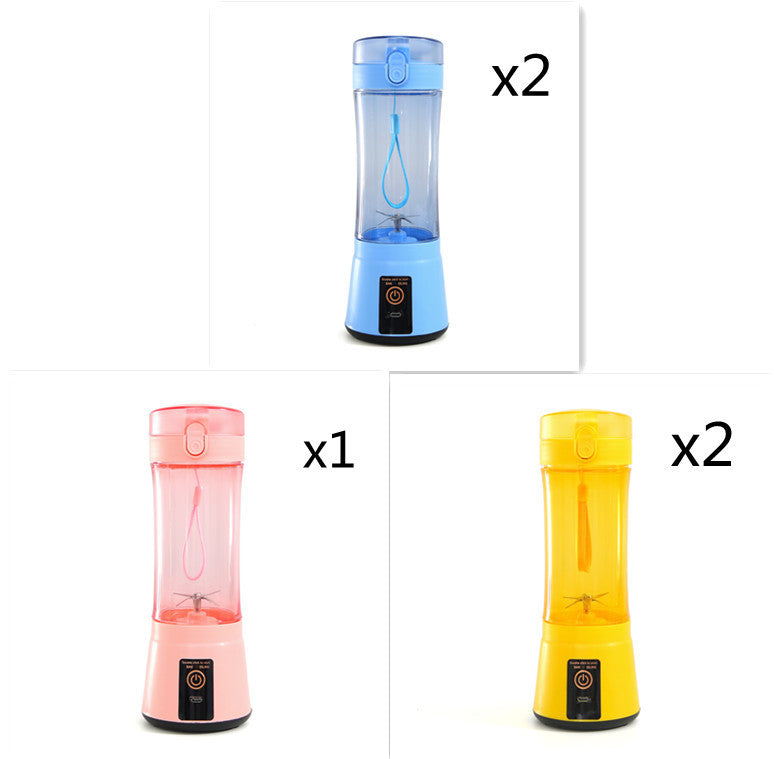 Portable Electric Fruit Juicer Wireless USB Rechargeable Mini Mixer Multifunction Summer Smoothie Blender Machine Kitchen Supplies - Daily Goods