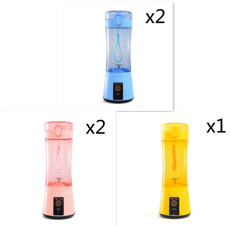 Portable Electric Fruit Juicer Wireless USB Rechargeable Mini Mixer Multifunction Summer Smoothie Blender Machine Kitchen Supplies - Daily Goods