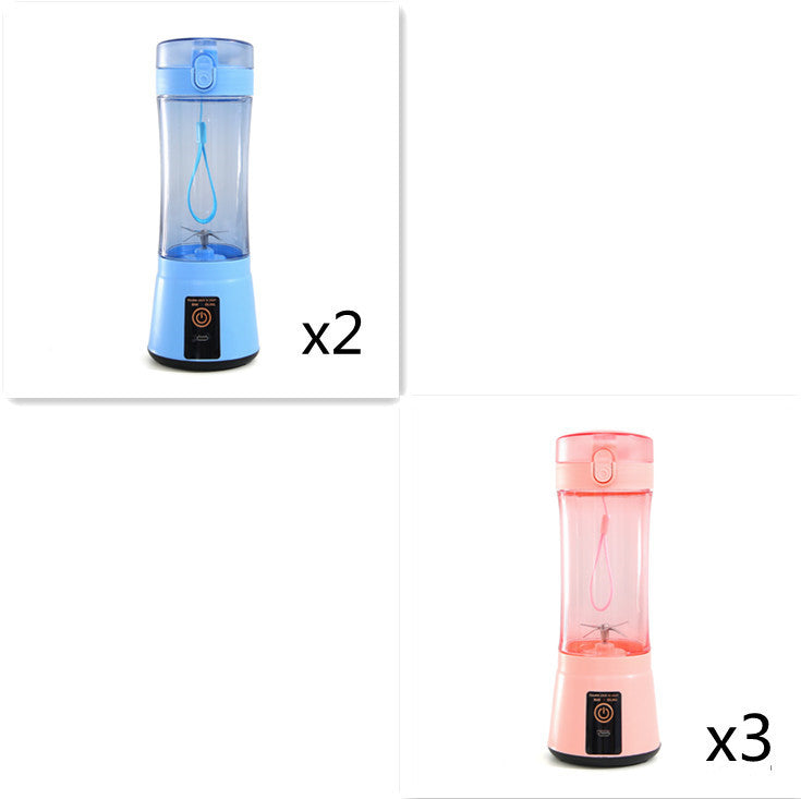 Portable Electric Fruit Juicer Wireless USB Rechargeable Mini Mixer Multifunction Summer Smoothie Blender Machine Kitchen Supplies - Daily Goods