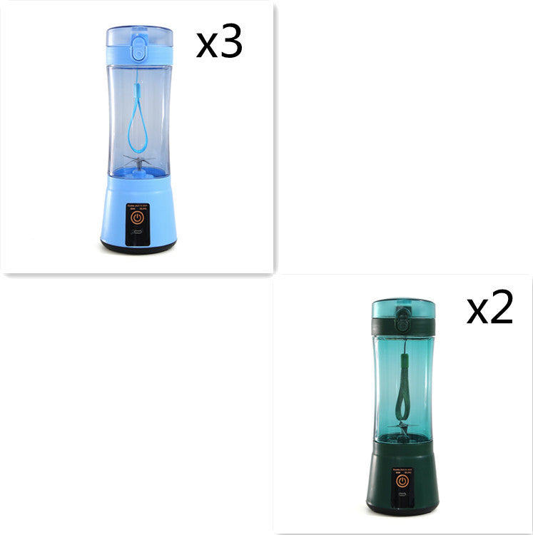 Portable Electric Fruit Juicer Wireless USB Rechargeable Mini Mixer Multifunction Summer Smoothie Blender Machine Kitchen Supplies - Daily Goods