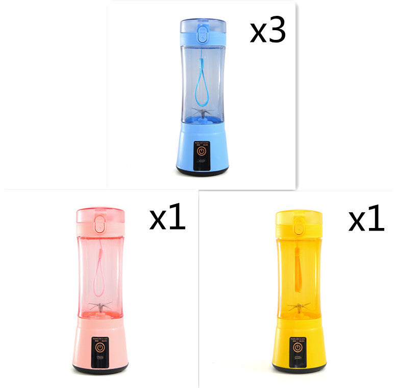 Portable Electric Fruit Juicer Wireless USB Rechargeable Mini Mixer Multifunction Summer Smoothie Blender Machine Kitchen Supplies - Daily Goods