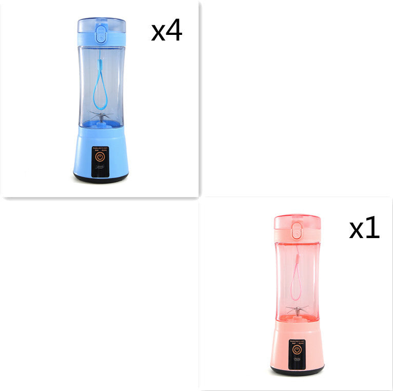 Portable Electric Fruit Juicer Wireless USB Rechargeable Mini Mixer Multifunction Summer Smoothie Blender Machine Kitchen Supplies - Daily Goods