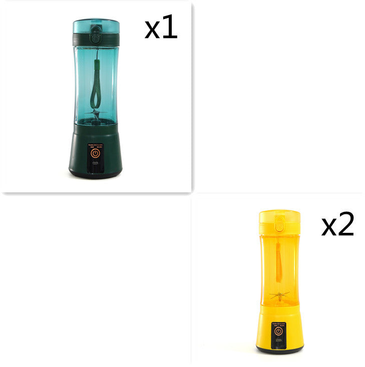 Portable Electric Fruit Juicer Wireless USB Rechargeable Mini Mixer Multifunction Summer Smoothie Blender Machine Kitchen Supplies - Daily Goods