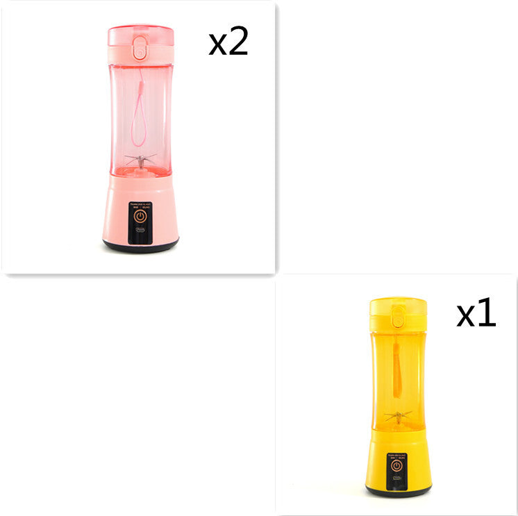 Portable Electric Fruit Juicer Wireless USB Rechargeable Mini Mixer Multifunction Summer Smoothie Blender Machine Kitchen Supplies - Daily Goods