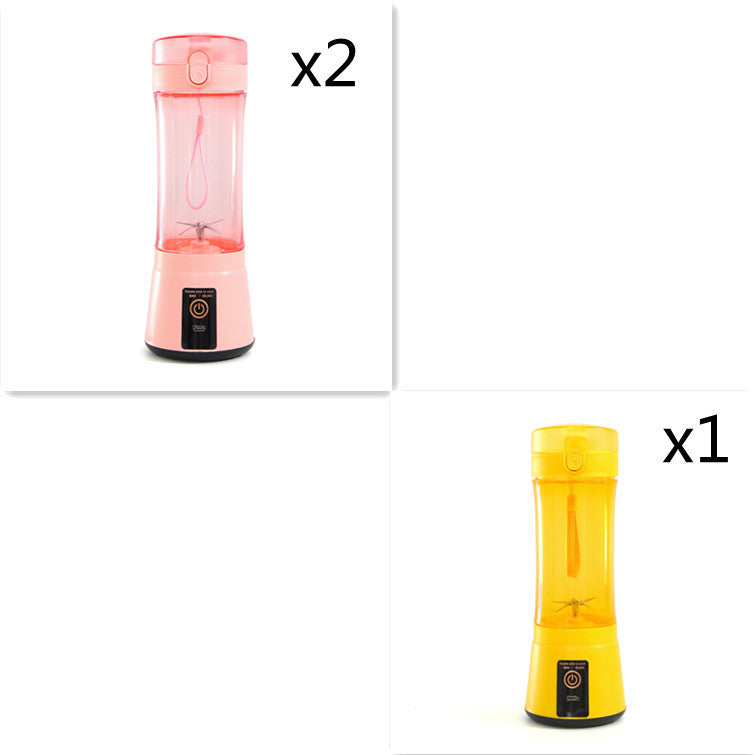 Portable Electric Fruit Juicer Wireless USB Rechargeable Mini Mixer Multifunction Summer Smoothie Blender Machine Kitchen Supplies - Daily Goods