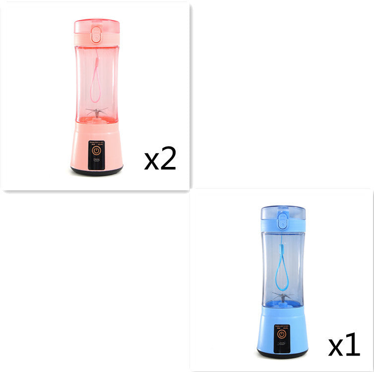 Portable Electric Fruit Juicer Wireless USB Rechargeable Mini Mixer Multifunction Summer Smoothie Blender Machine Kitchen Supplies - Daily Goods