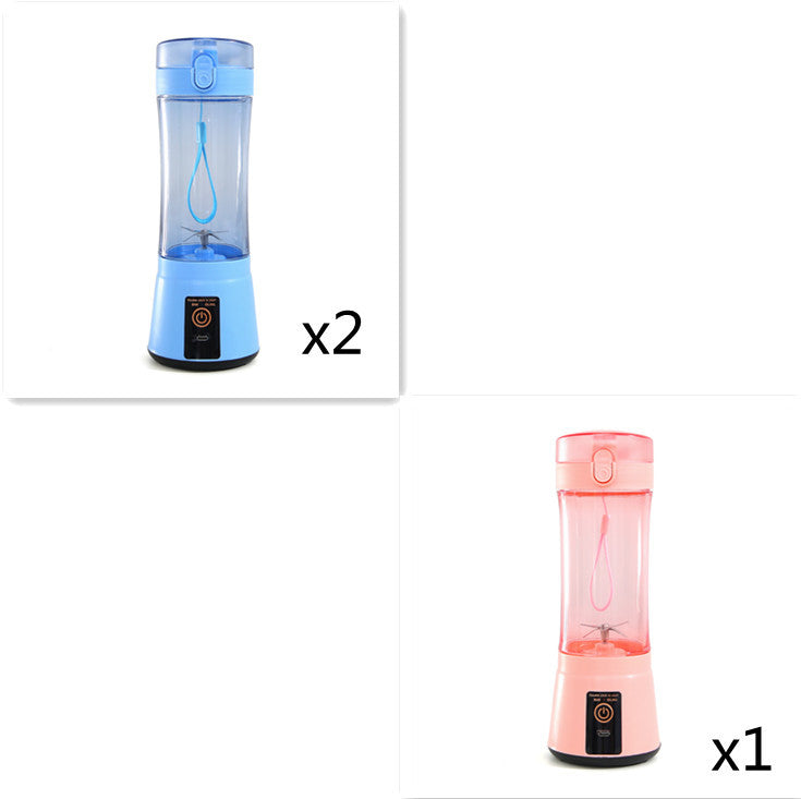Portable Electric Fruit Juicer Wireless USB Rechargeable Mini Mixer Multifunction Summer Smoothie Blender Machine Kitchen Supplies - Daily Goods