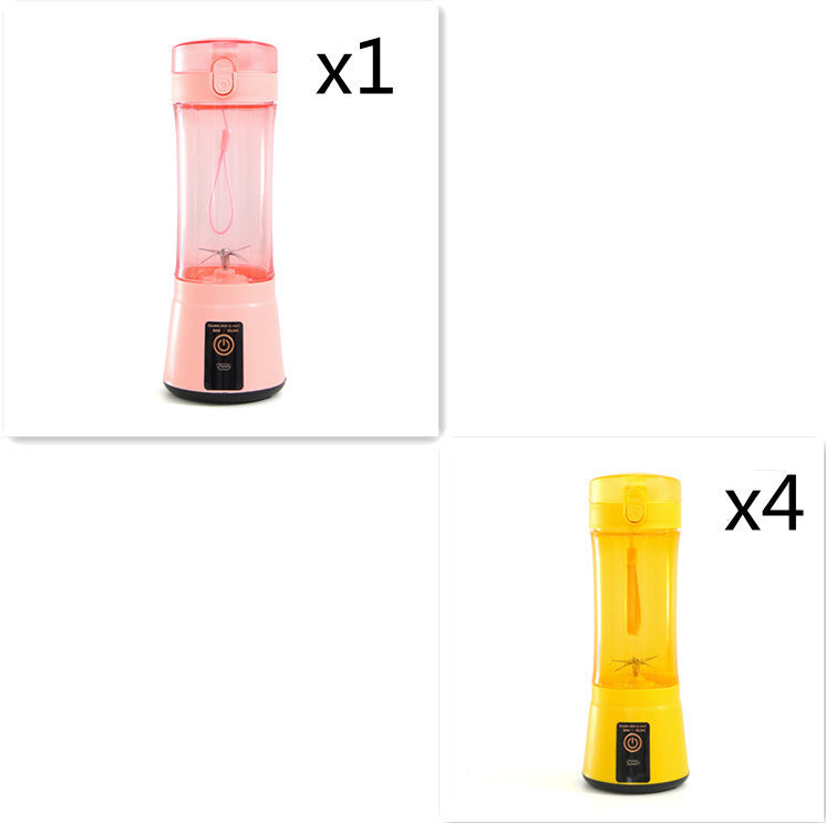 Portable Electric Fruit Juicer Wireless USB Rechargeable Mini Mixer Multifunction Summer Smoothie Blender Machine Kitchen Supplies - Daily Goods
