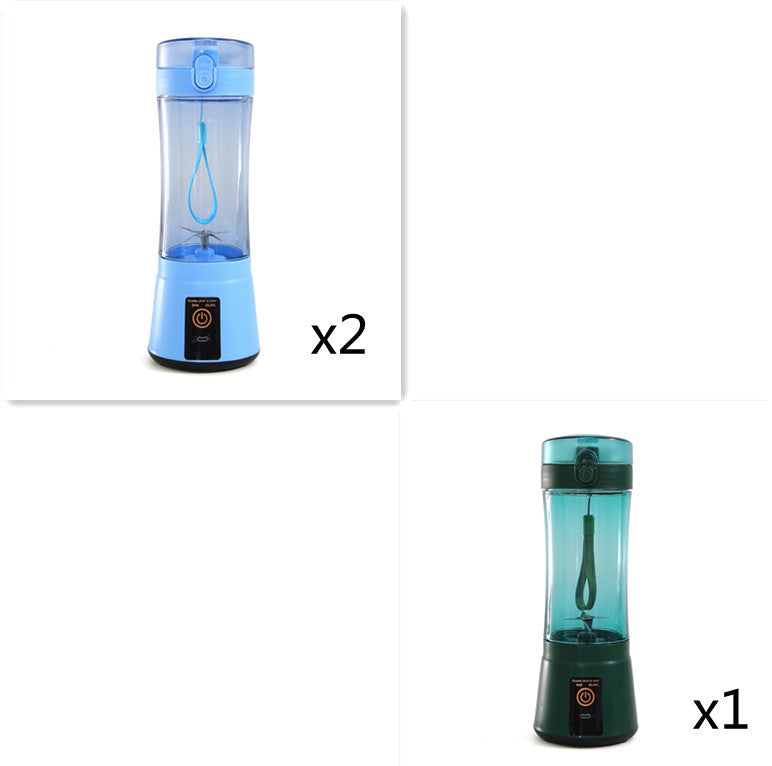 Portable Electric Fruit Juicer Wireless USB Rechargeable Mini Mixer Multifunction Summer Smoothie Blender Machine Kitchen Supplies - Daily Goods