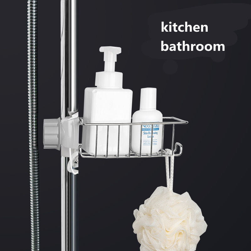 Adjustable Sink Drain Rack Sponge Storage Faucet Holder Soap Drainer Shelf Basket Organizer Kitchen Bathroom Accessories - Daily Goods