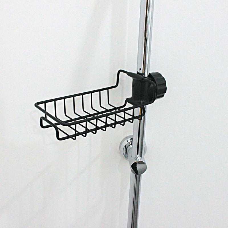 Adjustable Sink Drain Rack Sponge Storage Faucet Holder Soap Drainer Shelf Basket Organizer Kitchen Bathroom Accessories - Daily Goods