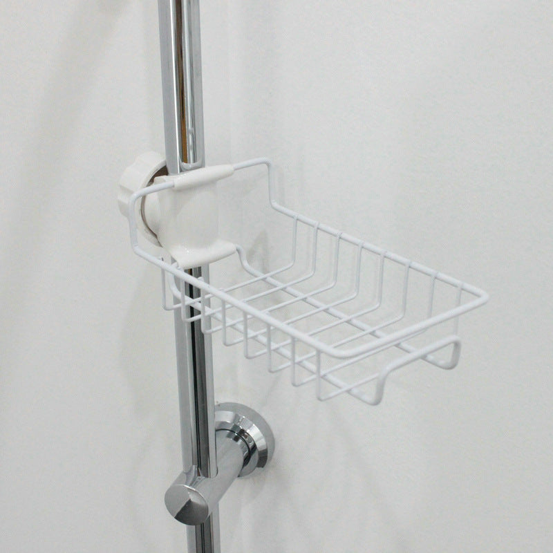 Adjustable Sink Drain Rack Sponge Storage Faucet Holder Soap Drainer Shelf Basket Organizer Kitchen Bathroom Accessories - Daily Goods