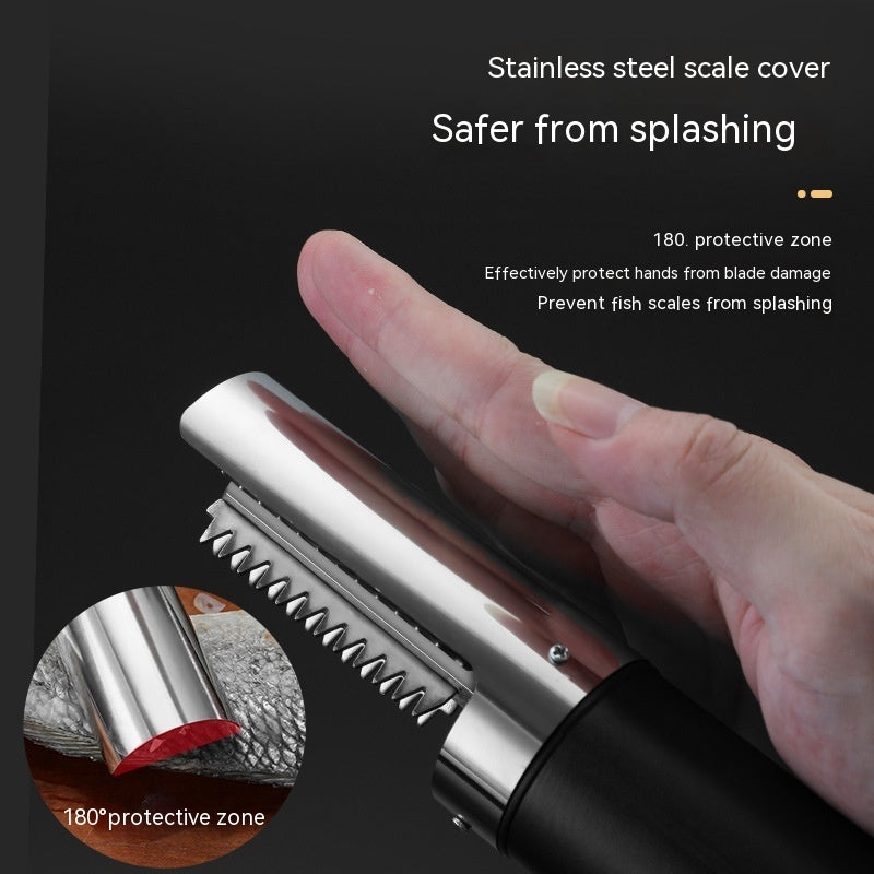 Electric Razor Fish Scaler Machine Handheld Charging Planing And Scraping Artifact - Daily Goods