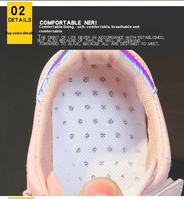 Children's Breathable Sports White Casual Shoes - Daily Goods