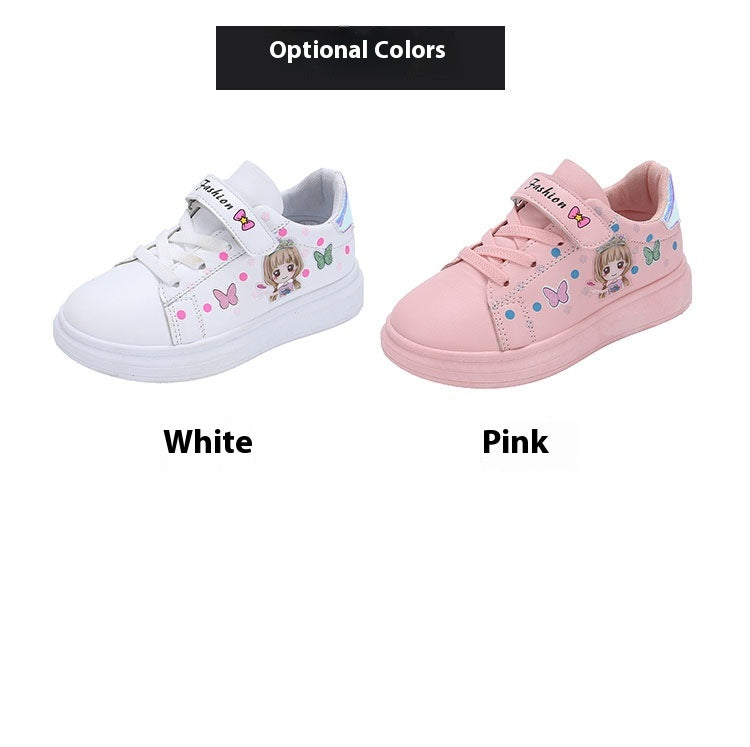 Children's Breathable Sports White Casual Shoes - Daily Goods