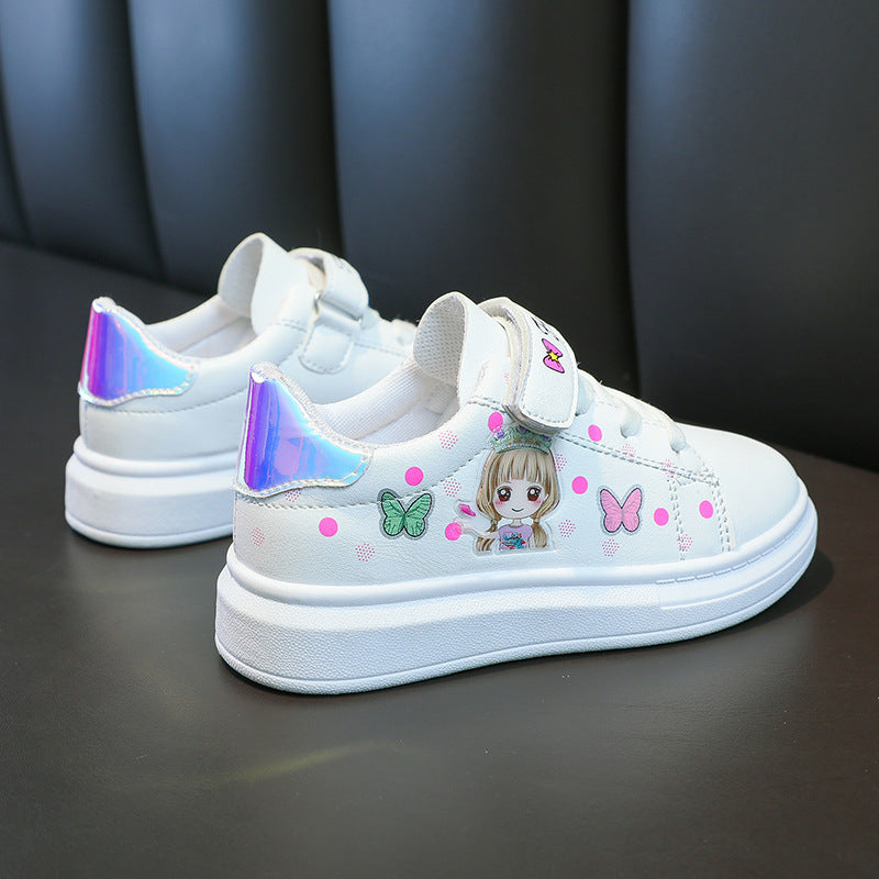 Children's Breathable Sports White Casual Shoes - Daily Goods