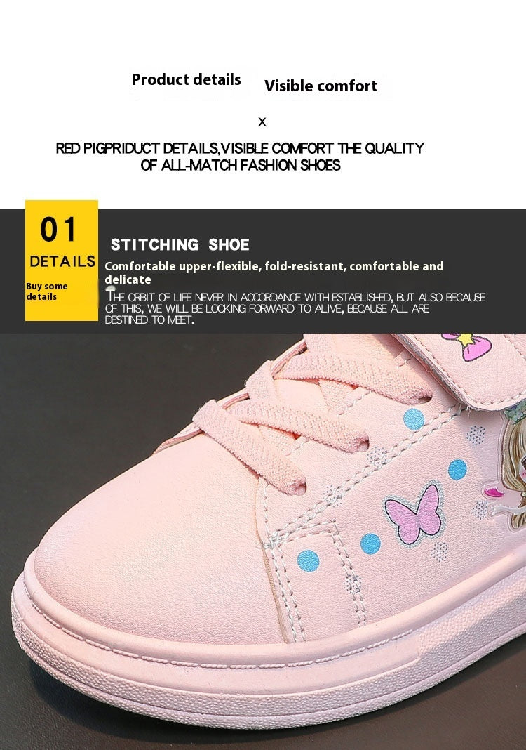 Children's Breathable Sports White Casual Shoes - Daily Goods