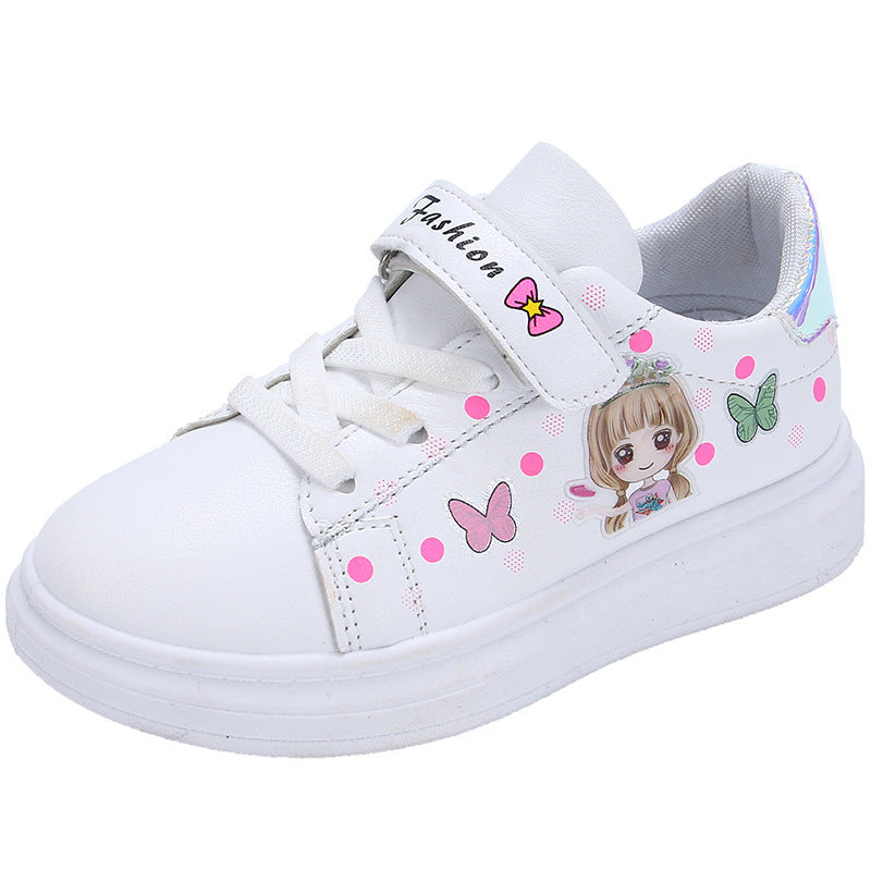 Children's Breathable Sports White Casual Shoes - Daily Goods