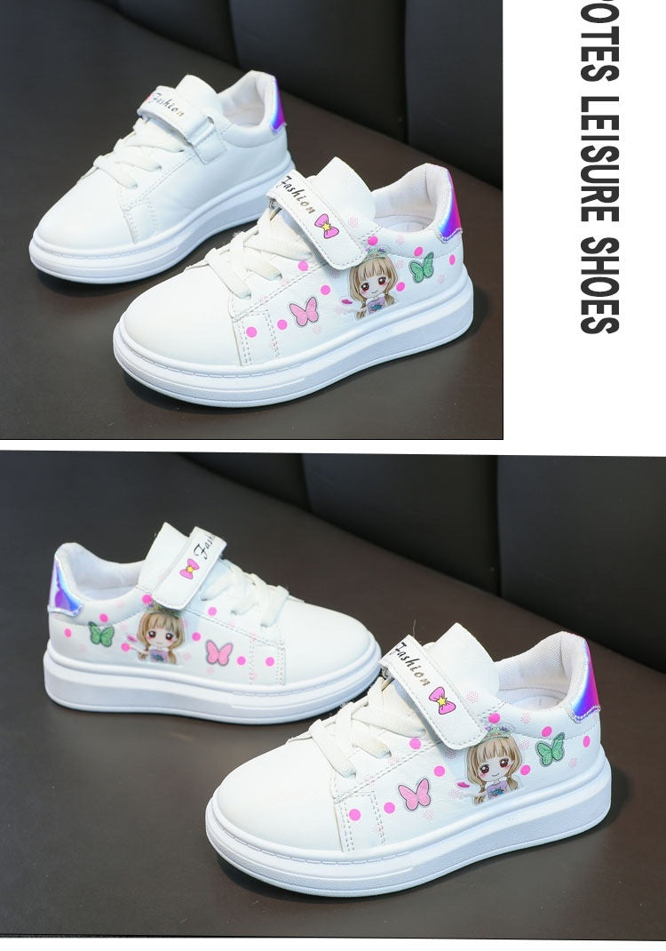 Children's Breathable Sports White Casual Shoes - Daily Goods