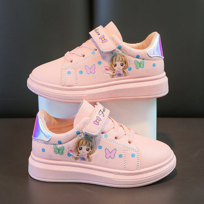 Children's Breathable Sports White Casual Shoes - Daily Goods
