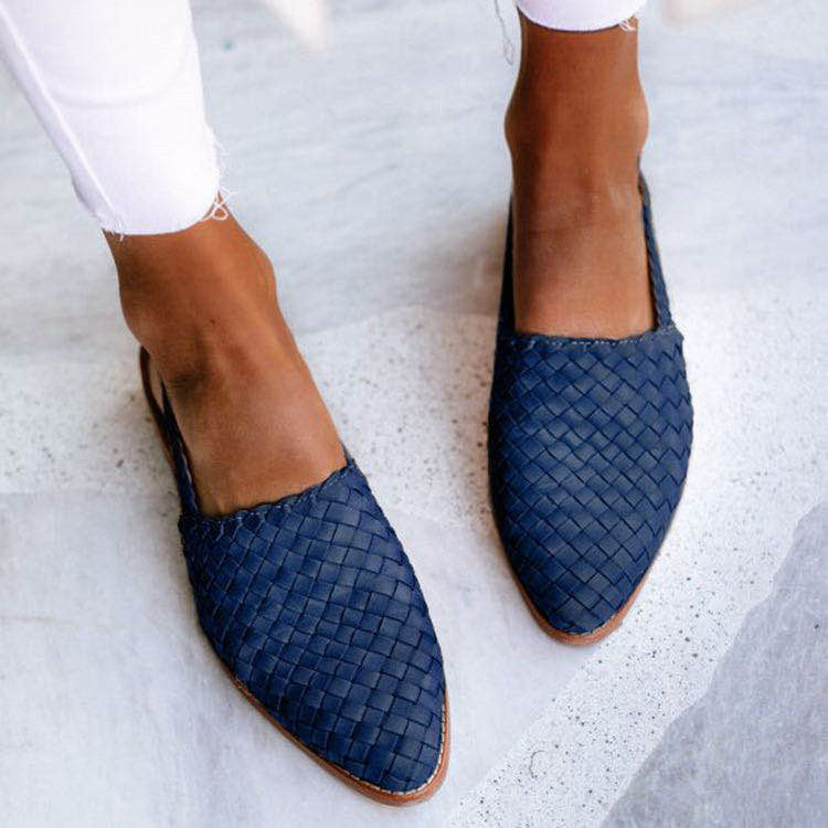 European And American Baotou Flat Sandals With Buckle - Daily Goods