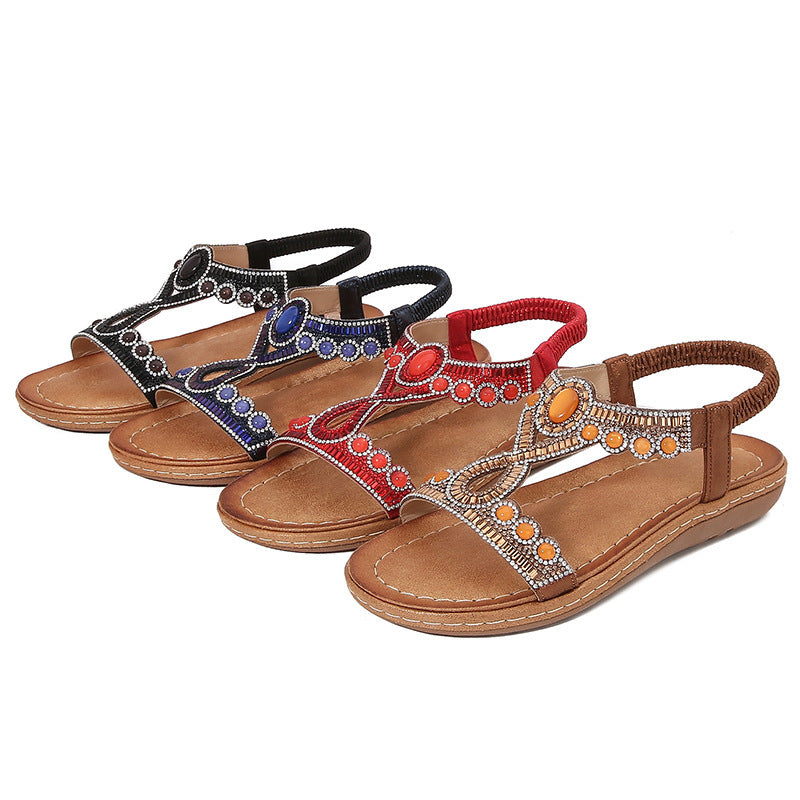 Frosted Bohemian Sandals Women's Summer - Daily Goods