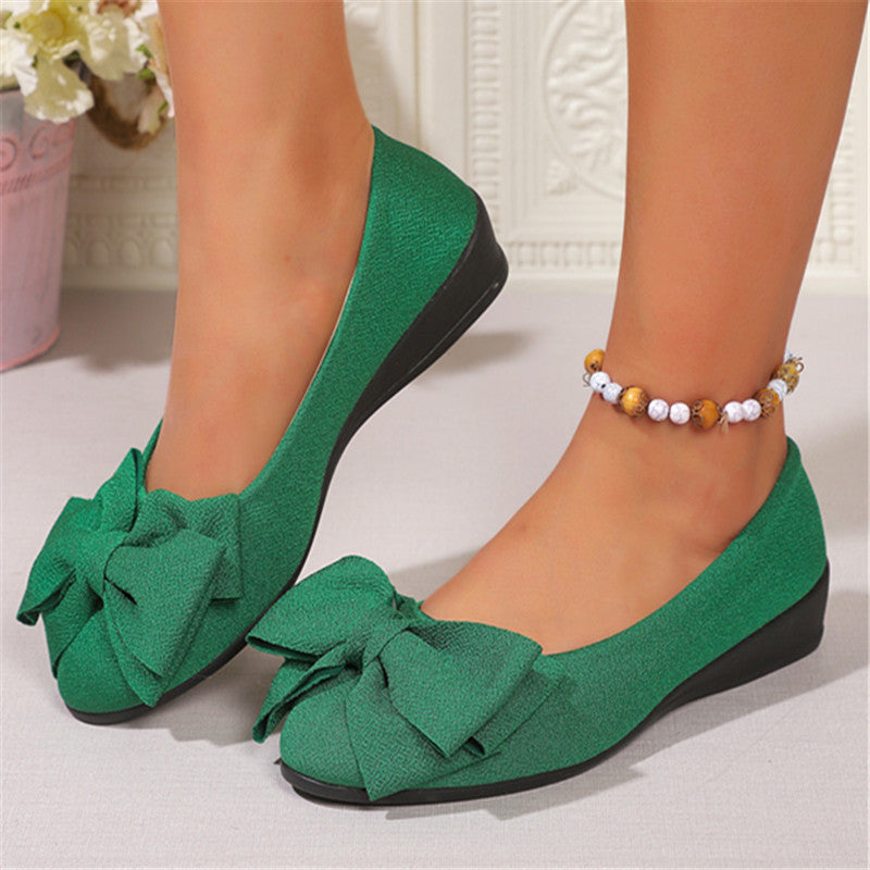 New Bowknot Flats Shoes Fashion Casual Round Toe Slip-on Shoes Loafers For Women - Daily Goods