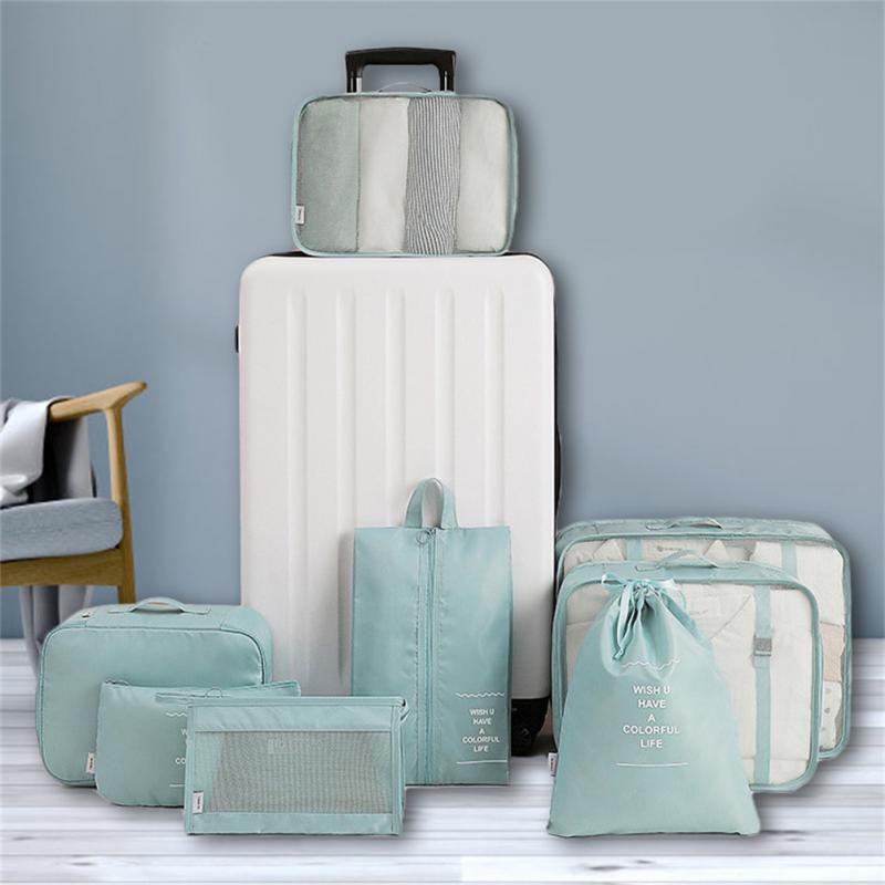 Multi Set Luggage Divider Bag Travel Storage Clothes Organizer Packing Cube Bag - Daily Goods