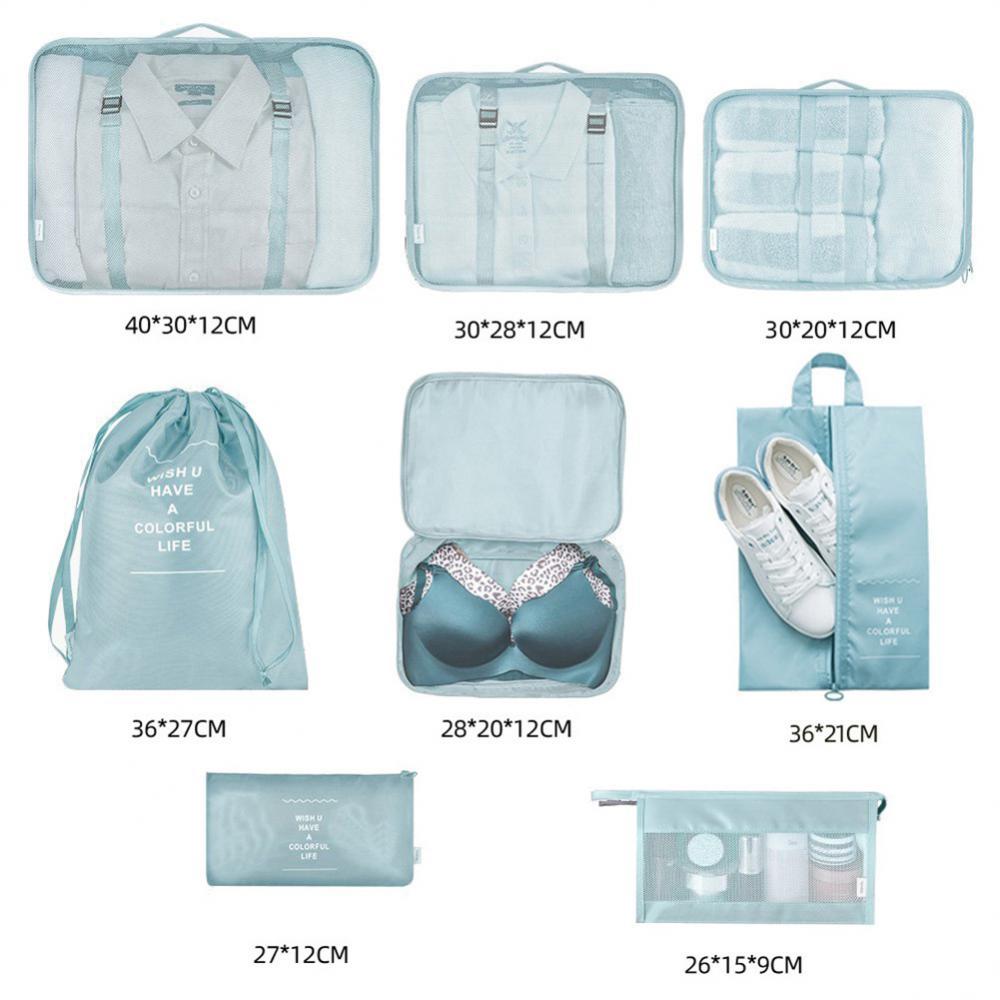 Multi Set Luggage Divider Bag Travel Storage Clothes Organizer Packing Cube Bag - Daily Goods