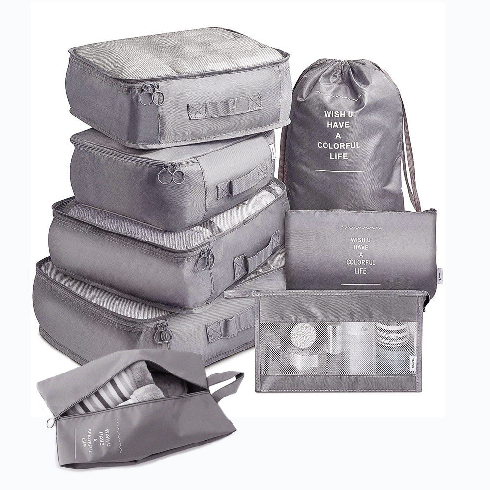 Multi Set Luggage Divider Bag Travel Storage Clothes Organizer Packing Cube Bag - Daily Goods