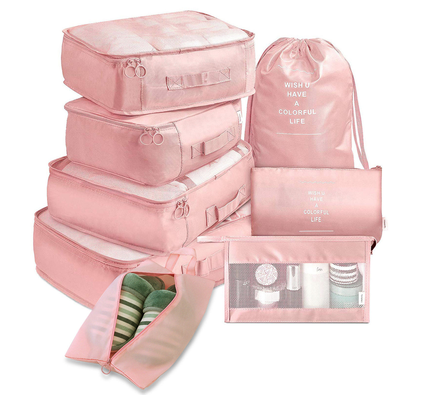 Multi Set Luggage Divider Bag Travel Storage Clothes Organizer Packing Cube Bag - Daily Goods