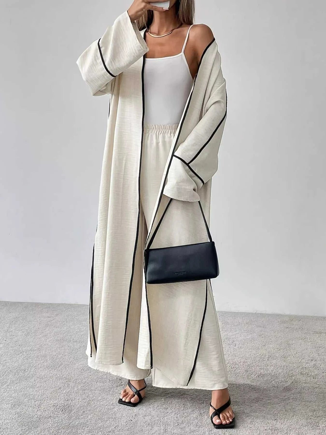 Trendsi cardigan and pants set