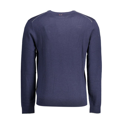 Blue Wool Men Sweater - Daily Goods