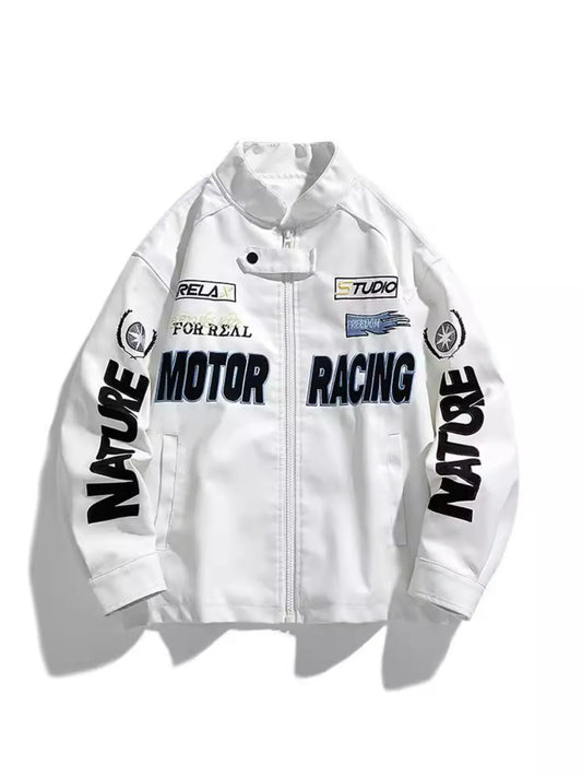 motor racing leather jacket