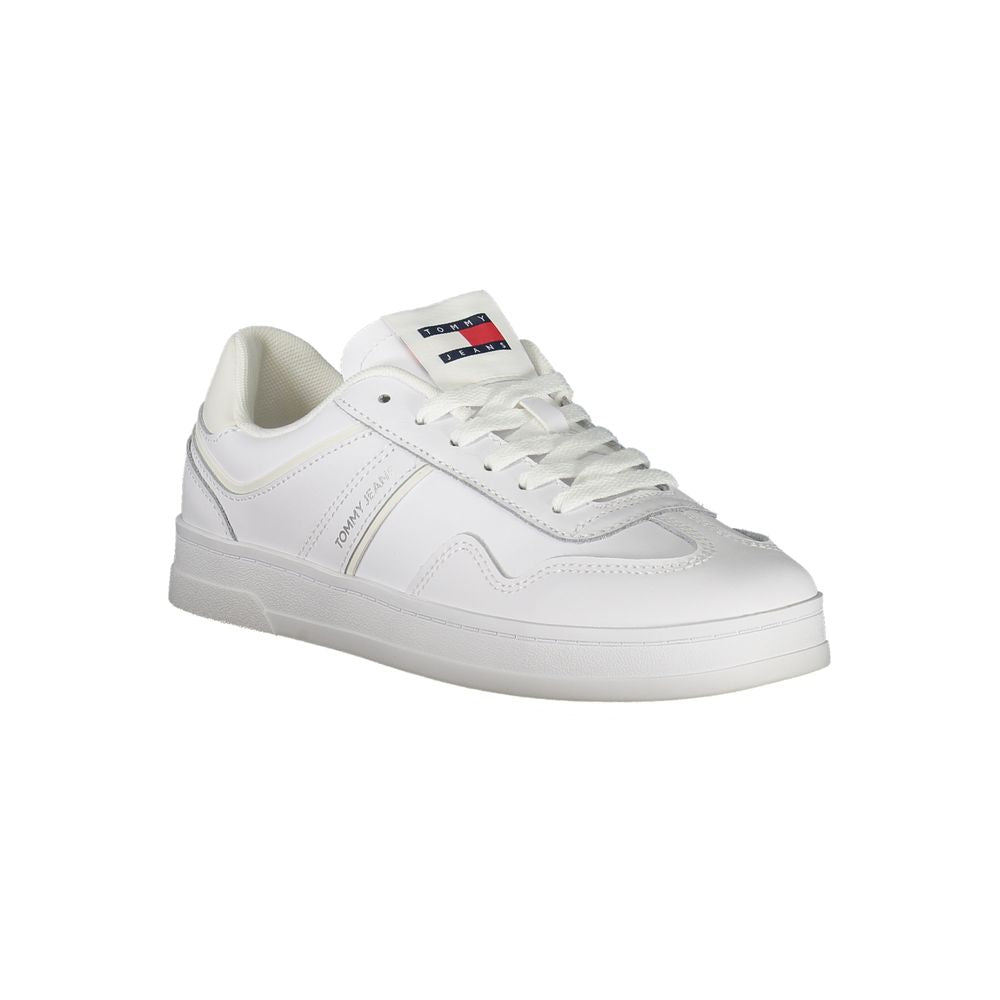 Tommy Hilfiger White Polyurethane Women Sneaker