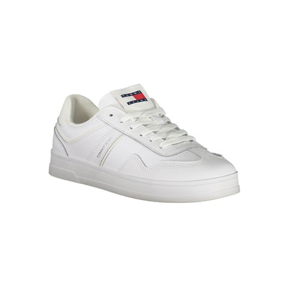 Tommy Hilfiger White Polyurethane Women Sneaker