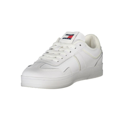 Tommy Hilfiger White Polyurethane Women Sneaker