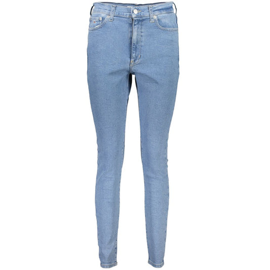 Tommy Hilfiger Blue Cotton Women’s Sylvia Super Skinny Jeans | Sleek Fit &amp; Designer Detailing - Daily Goods