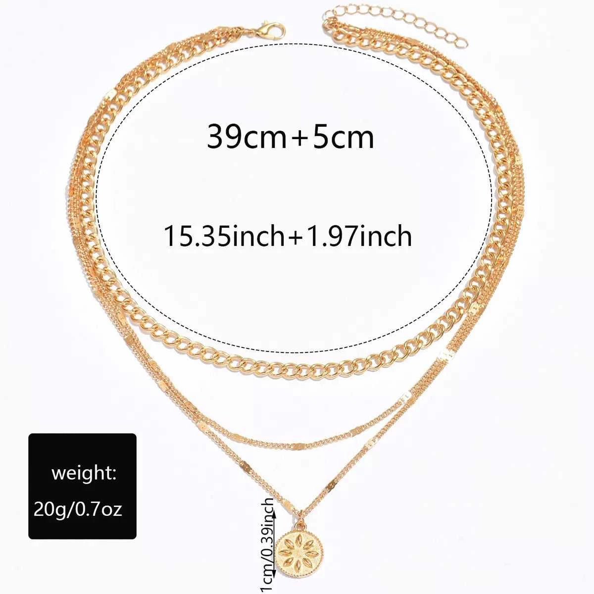 Trendsi Layered pendant necklace