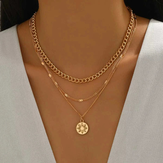 Trendsi Layered pendant necklace