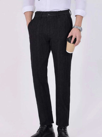 Trendsi black slim fit pants